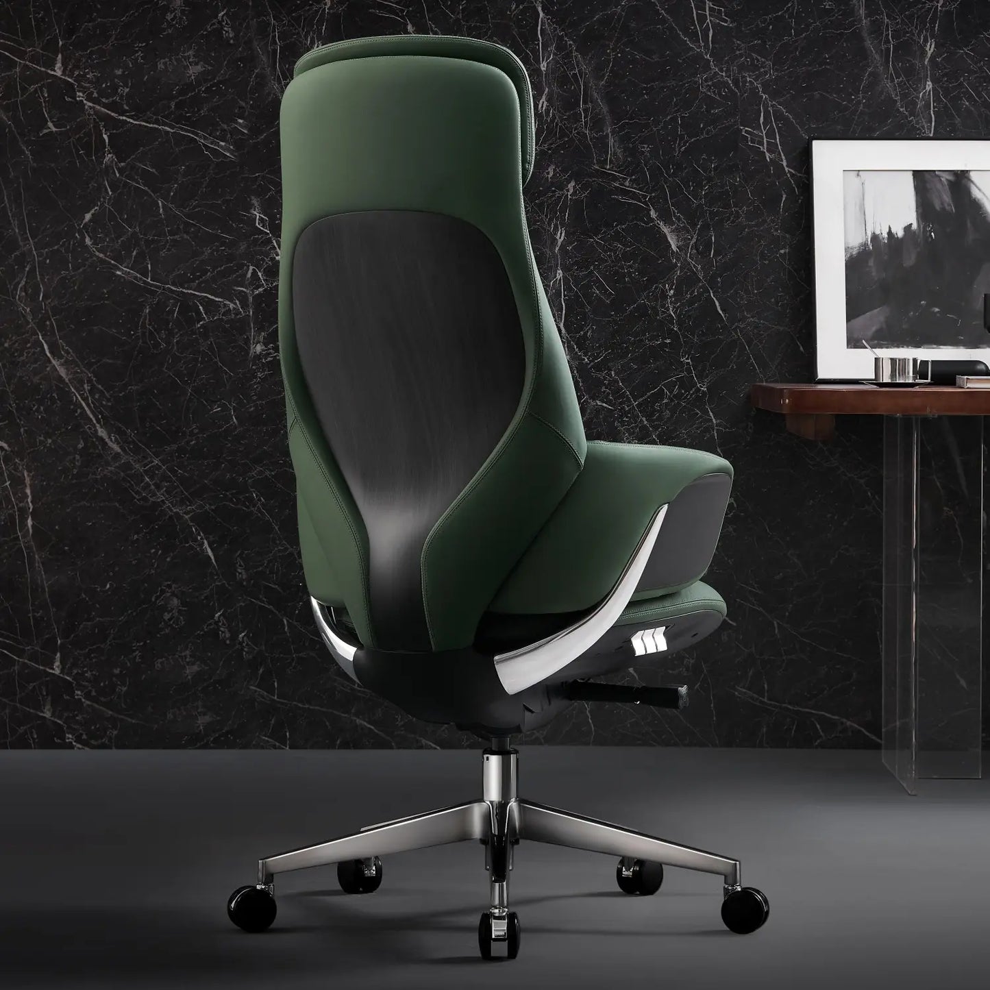 Norris Chefsessel aus Leder für das Büro – Luviano