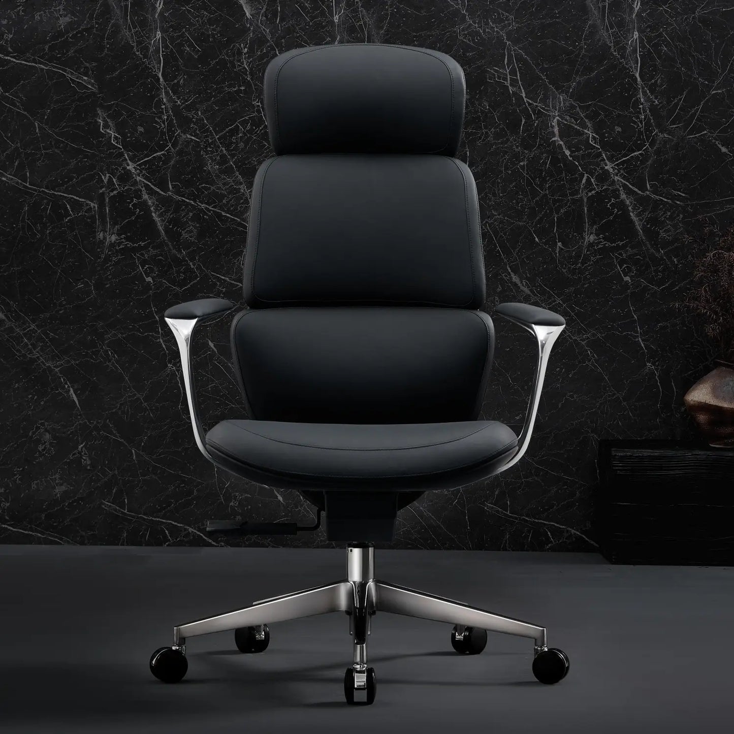 Nolan Chefsessel aus Leder für das Büro – Luviano