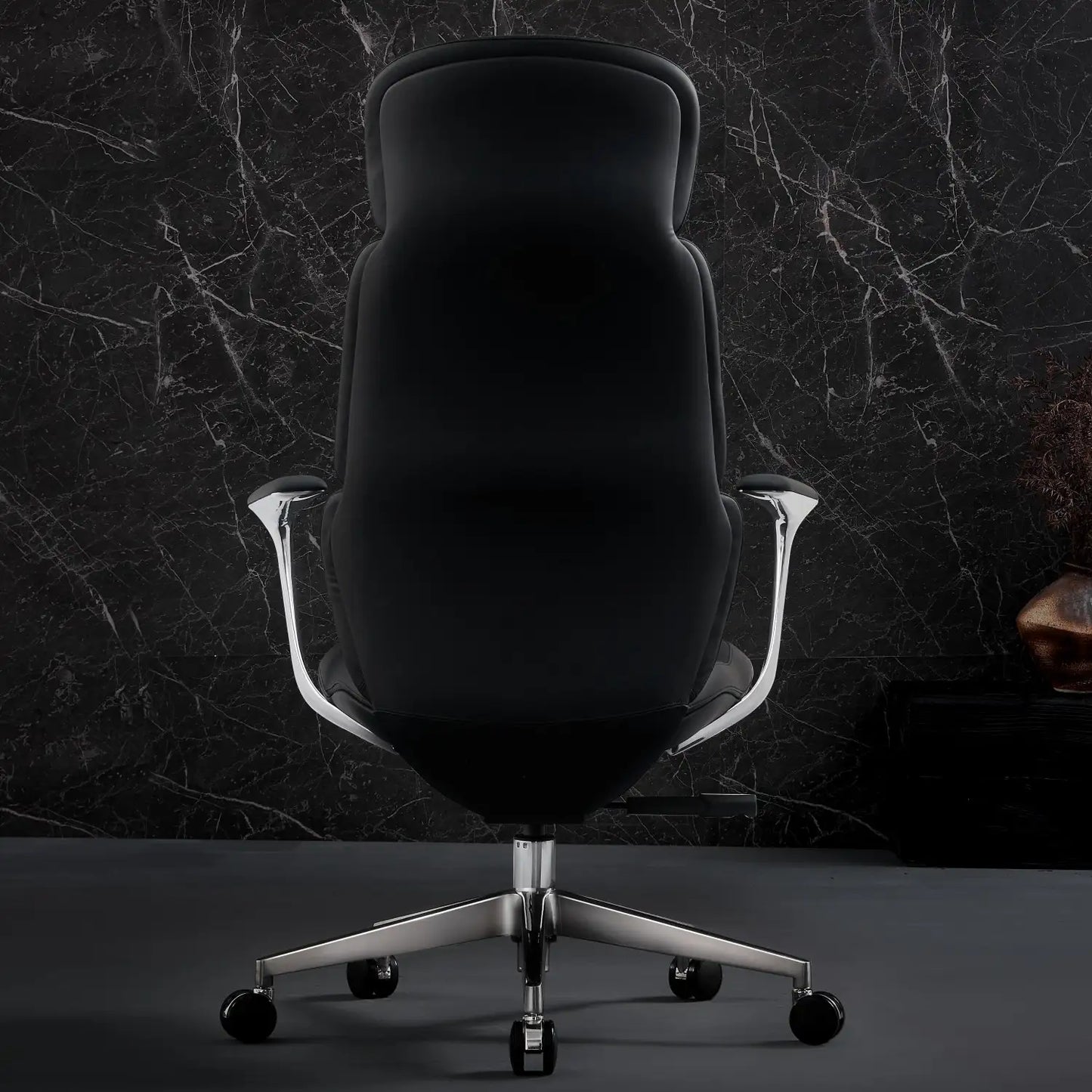 Nolan Chefsessel aus Leder für das Büro – Luviano