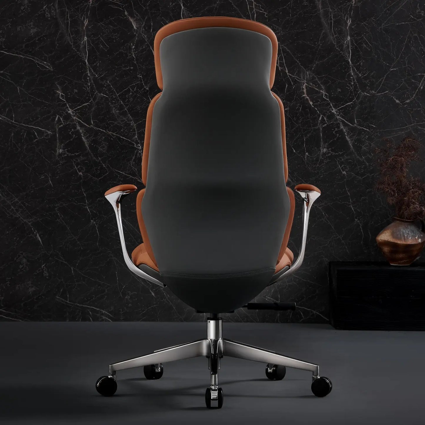 Nolan Chefsessel aus Leder für das Büro – Luviano
