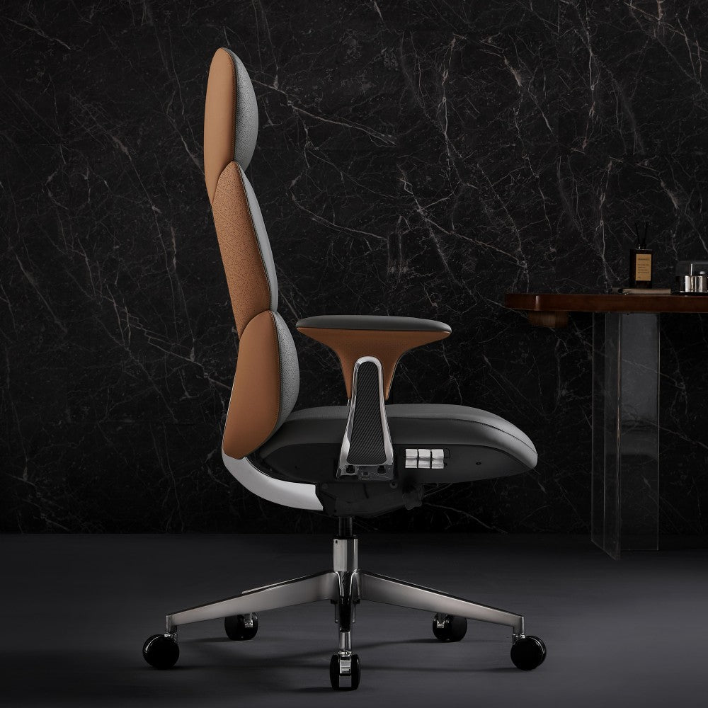 Nyla Chefsessel aus Leder für das Büro – Luviano