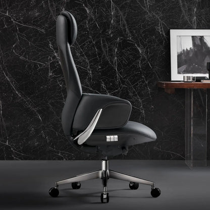 Norris Chefsessel aus Leder für das Büro – Luviano