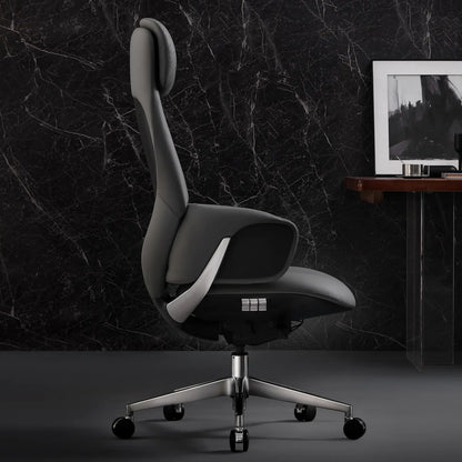 Norris Chefsessel aus Leder für das Büro – Luviano