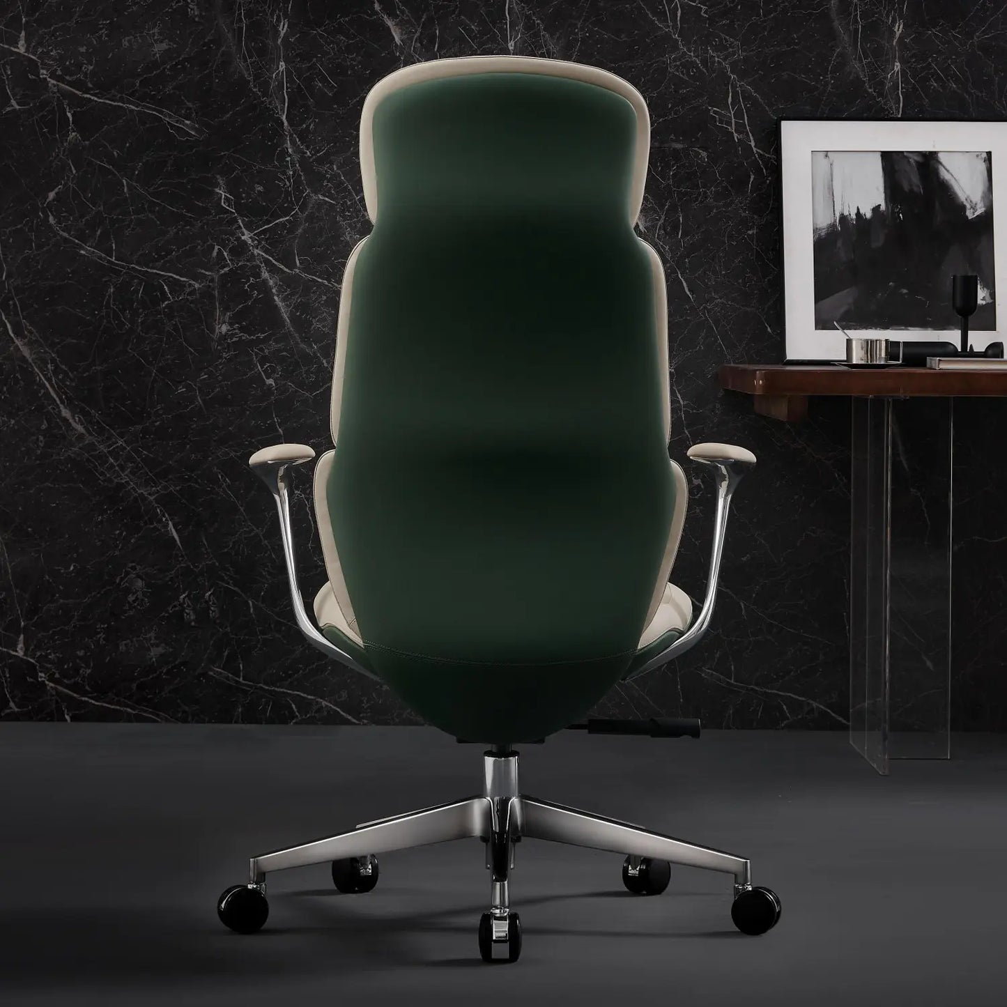 Nolan Chefsessel aus Leder für das Büro – Luviano