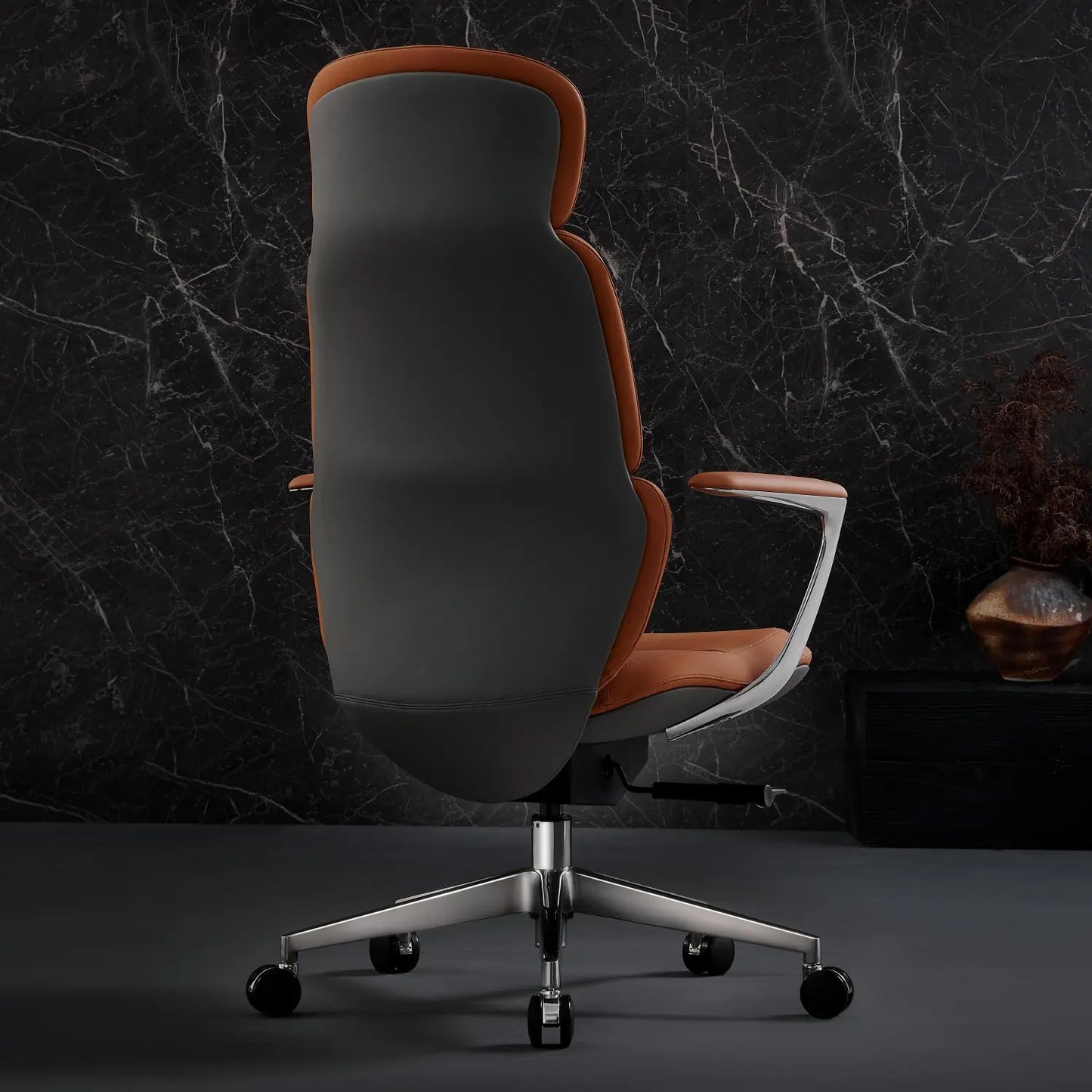 Nolan Chefsessel aus Leder für das Büro – Luviano