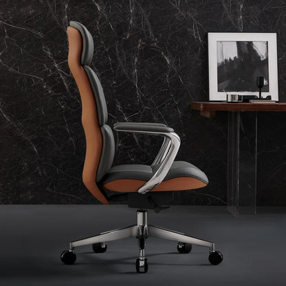 Nolan Chefsessel aus Leder für das Büro – Luviano