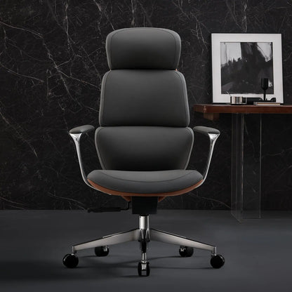 Nolan Chefsessel aus Leder für das Büro – Luviano